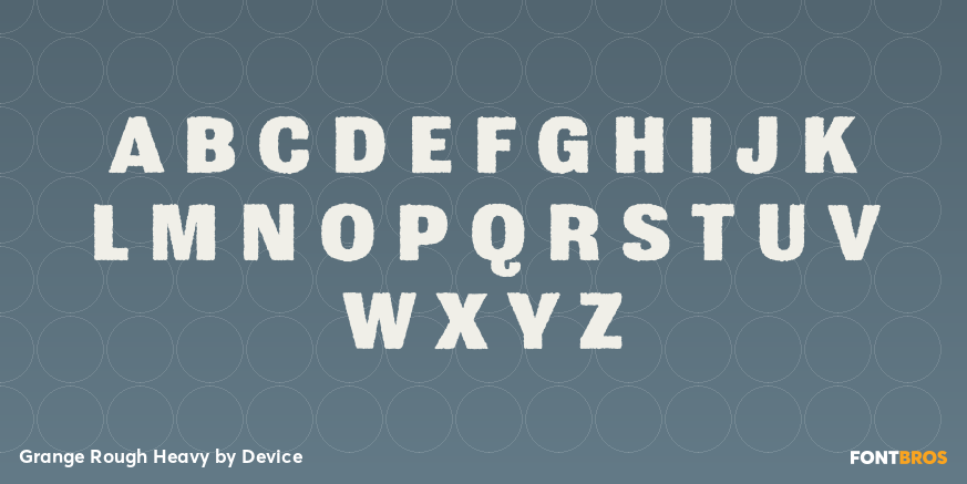 Grange Rough Heavy Font Poster #2