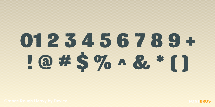 Grange Rough Heavy Font Poster #4