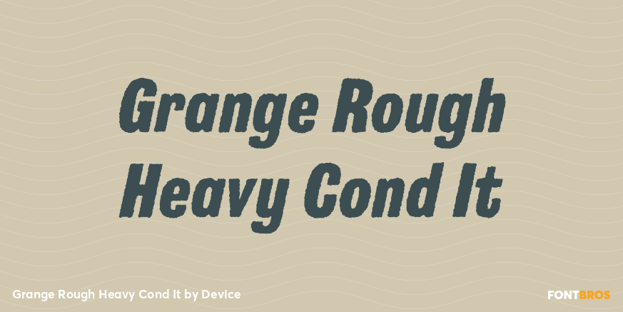 Grange Rough Heavy Cond It Poster