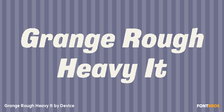 Grange Rough Heavy It Poster