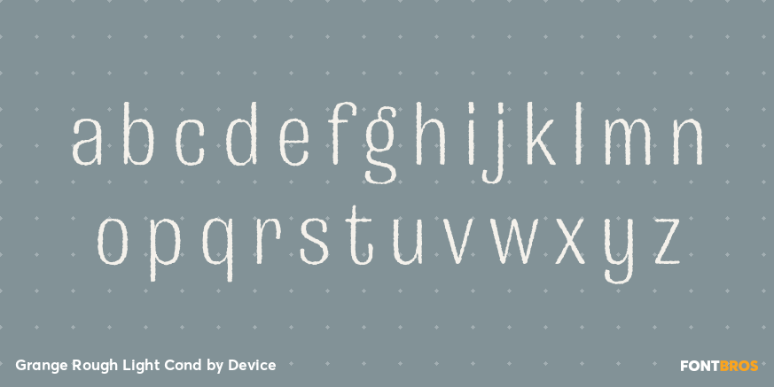 Grange Rough Light Cond Font Poster #3
