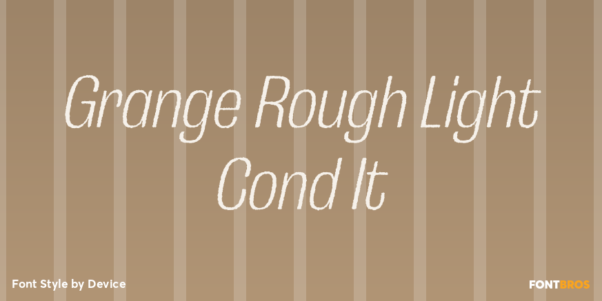 Grange Rough Light Cond It Poster