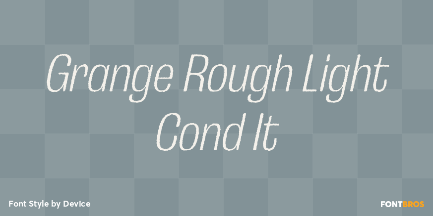 Grange Rough Light Cond It Poster