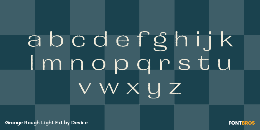 Grange Rough Light Ext Font Poster #1