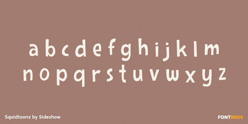 Squidtoonz Font Poster #3