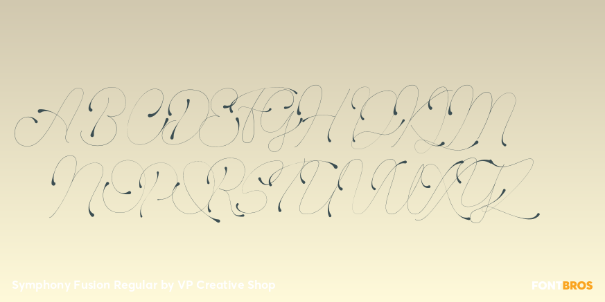 Symphony Fusion Regular Font Poster #1