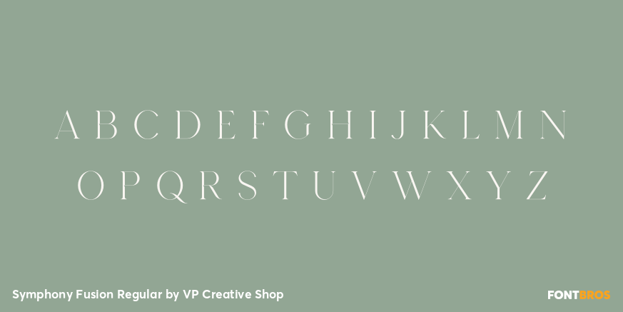 Symphony Fusion Regular Font Poster #1