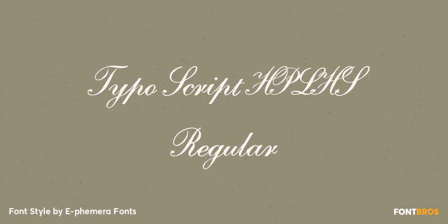 Typo Script HPLHS Regular Poster
