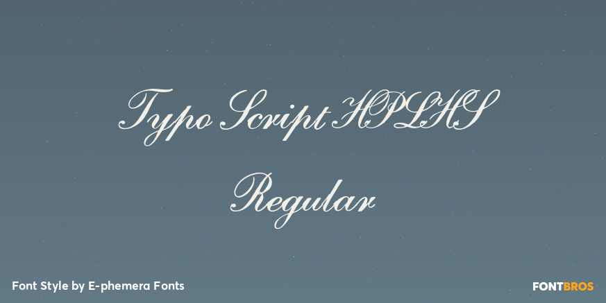 Typo Script HPLHS Regular Poster