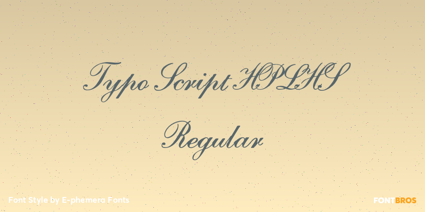 Typo Script HPLHS Regular Poster