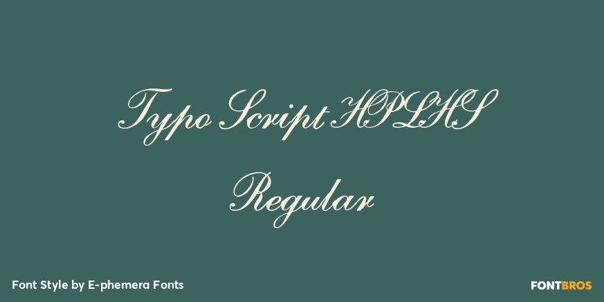 Typo Script HPLHS Regular Poster