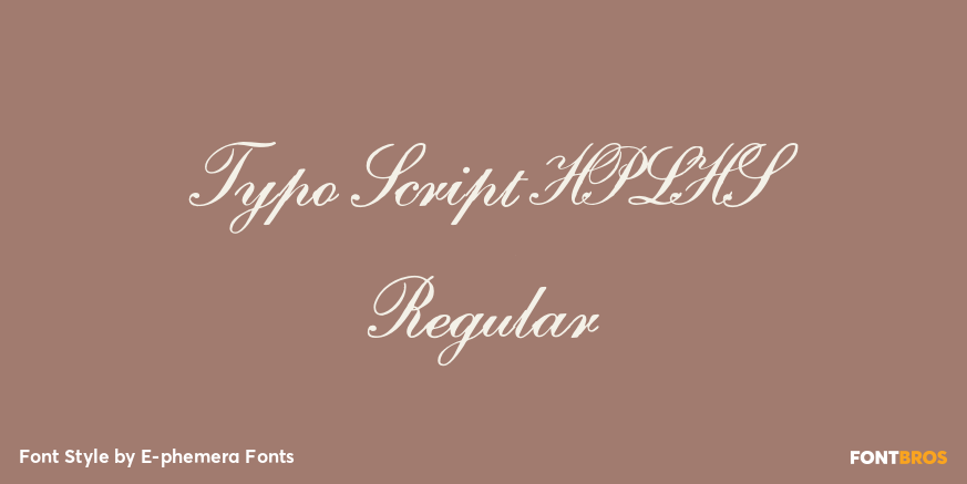 Typo Script HPLHS Regular Poster