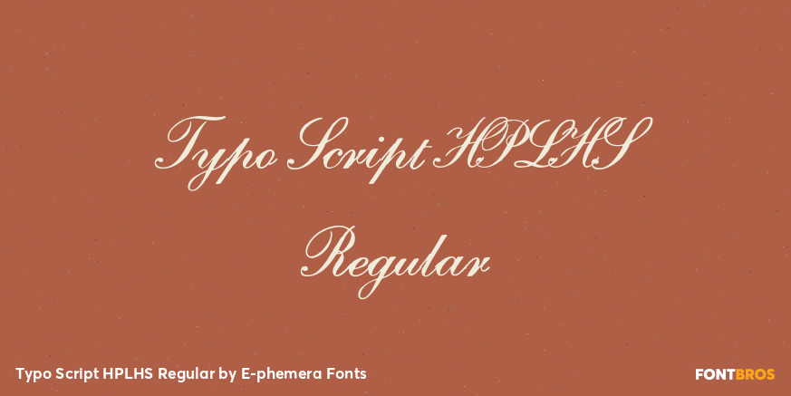 Typo Script HPLHS Regular Poster
