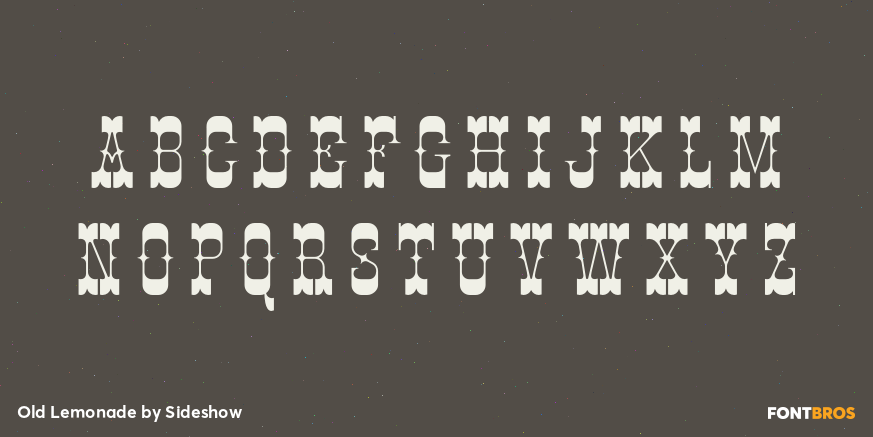 Old Lemonade Font Poster #2