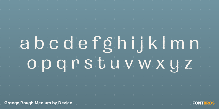 Grange Rough Medium Font Poster #3