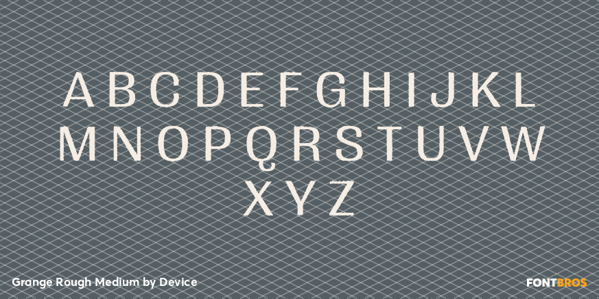 Grange Rough Medium Font Poster #1