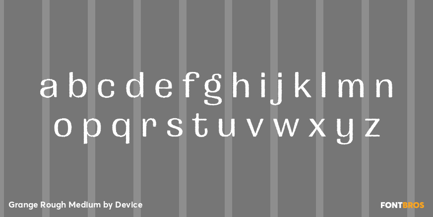 Grange Rough Medium Font Poster #1