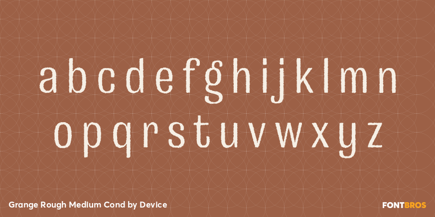 Grange Rough Medium Cond Font Poster #3