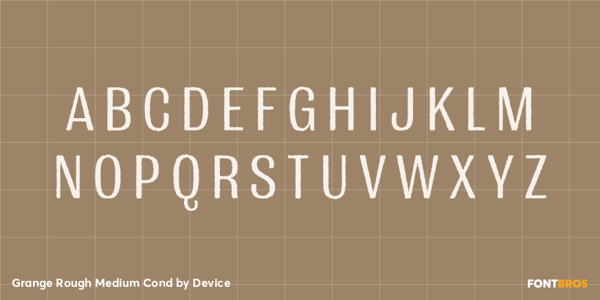 Grange Rough Medium Cond Font Poster #1