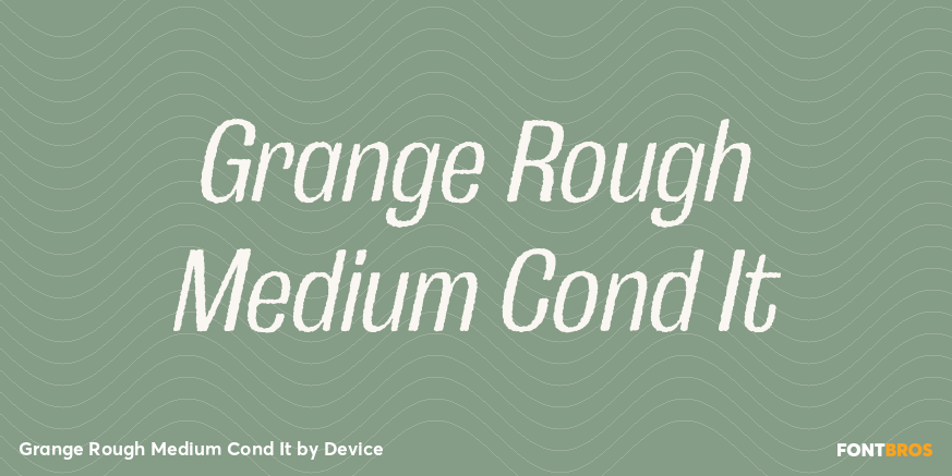 Grange Rough Medium Cond It Poster