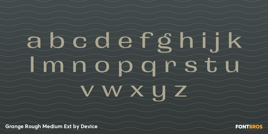 Grange Rough Medium Ext Font Poster #3