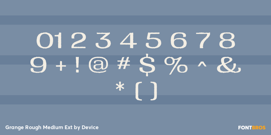 Grange Rough Medium Ext Font Poster #4