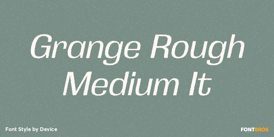 Grange Rough Medium It Poster