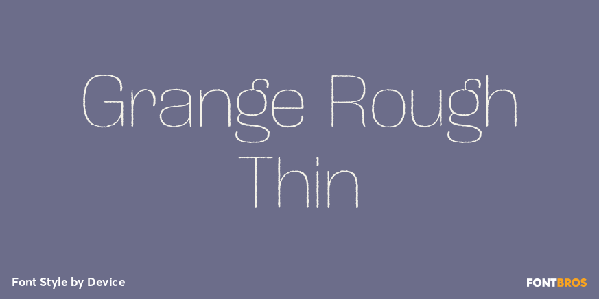 Grange Rough Thin Poster