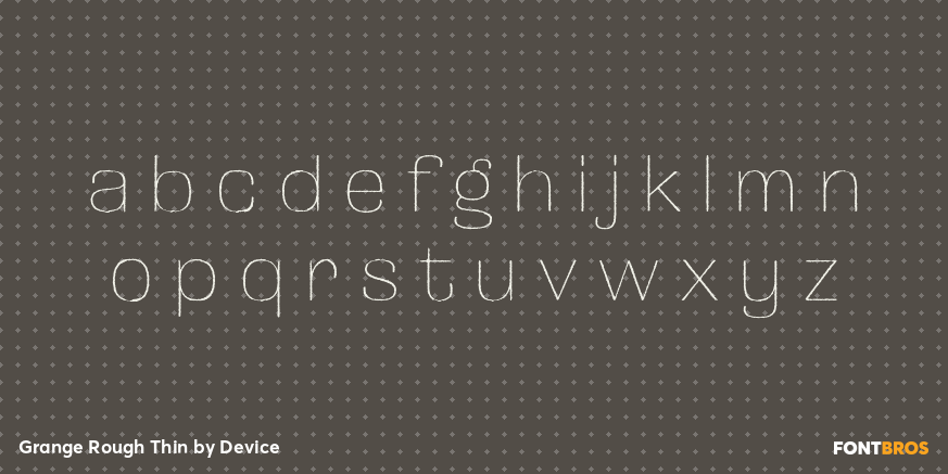 Grange Rough Thin Font Poster #3