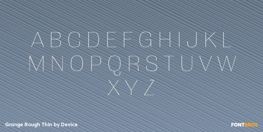 Grange Rough Thin Font Poster #1