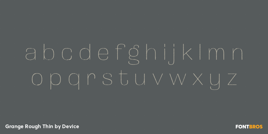 Grange Rough Thin Font Poster #1