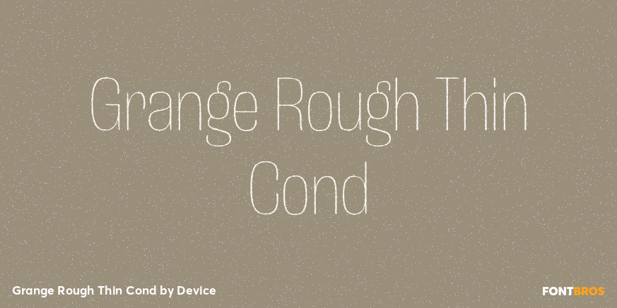 Grange Rough Thin Cond Poster