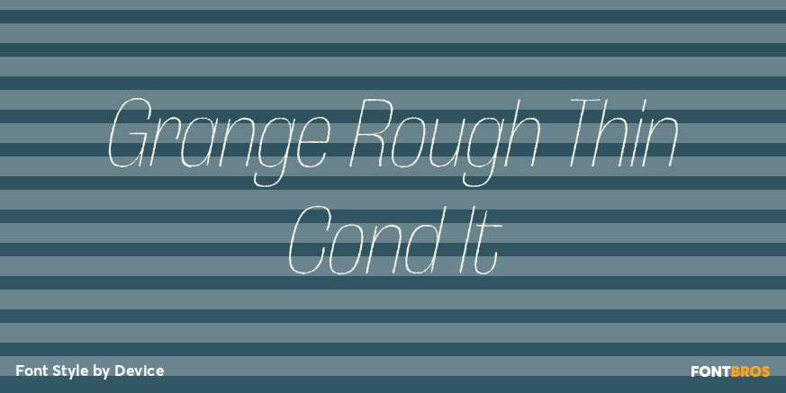 Grange Rough Thin Cond It Poster