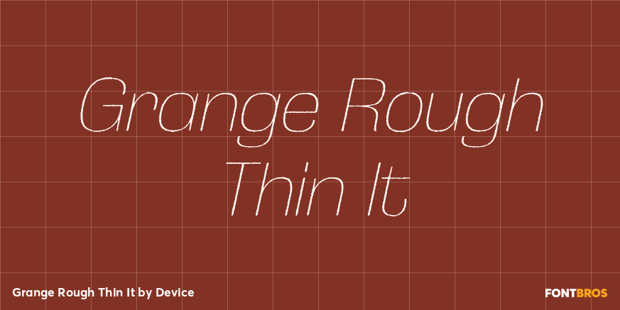 Grange Rough Thin It Poster