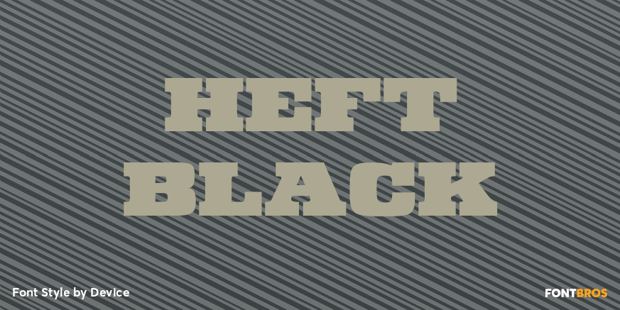 Heft Black Poster