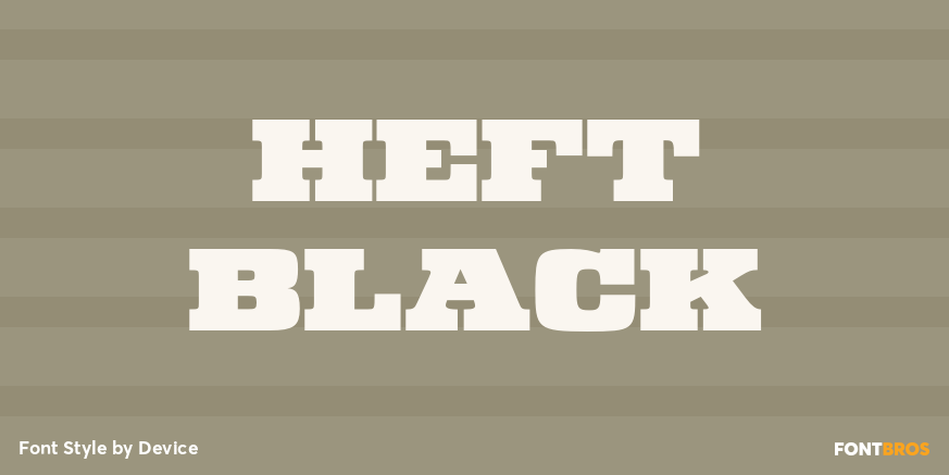 Heft Black Poster