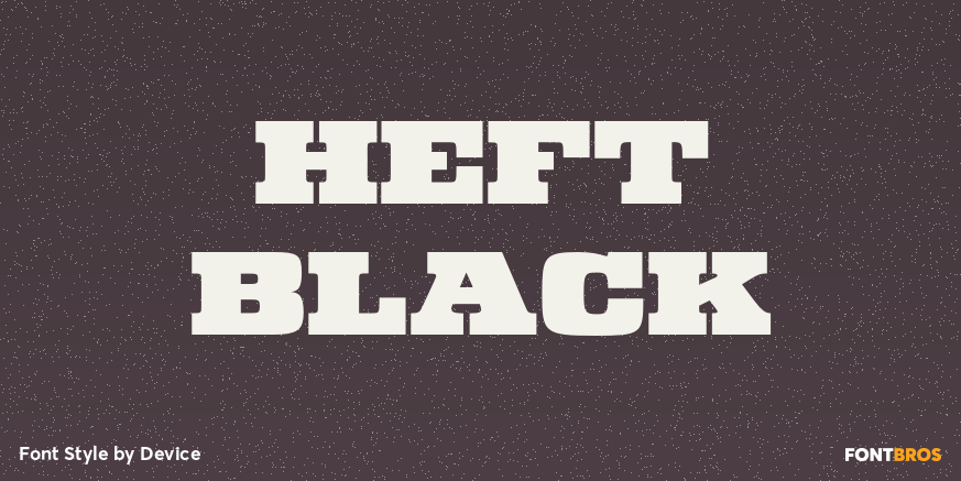 Heft Black Poster