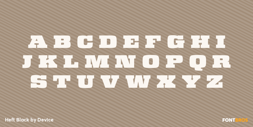 Heft Black Font Poster #2