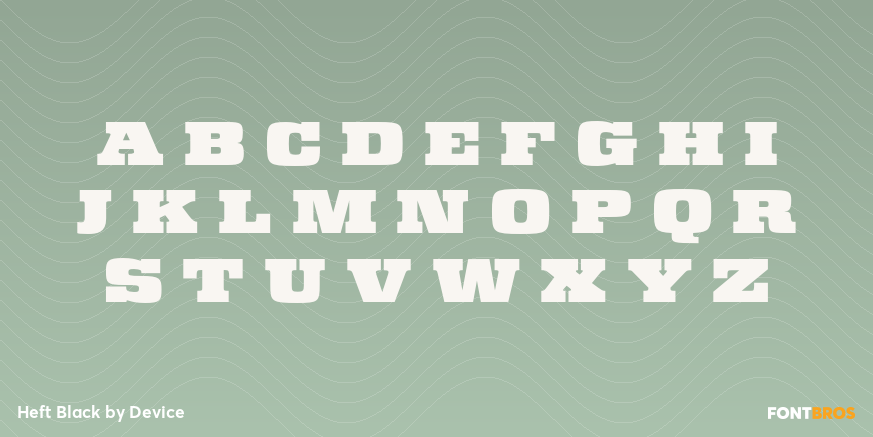 Heft Black Font Poster #3