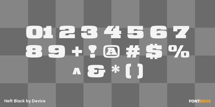 Heft Black Font Poster #4