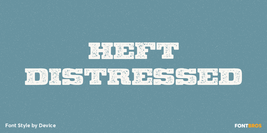 Heft Distressed Poster