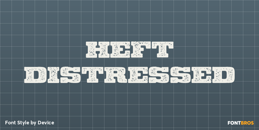 Heft Distressed Poster