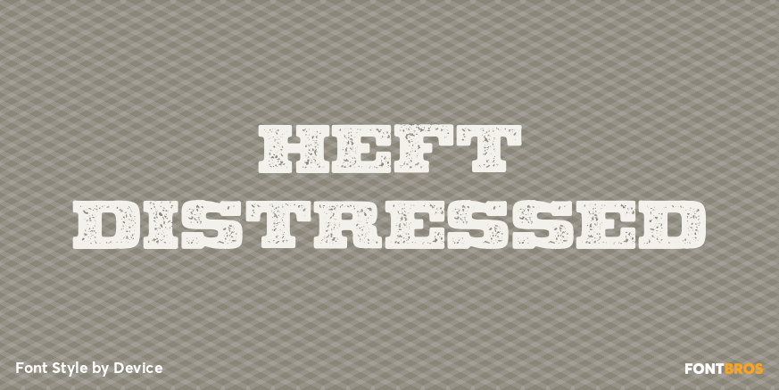 Heft Distressed Poster