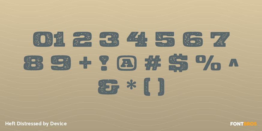 Heft Distressed Font Poster #4