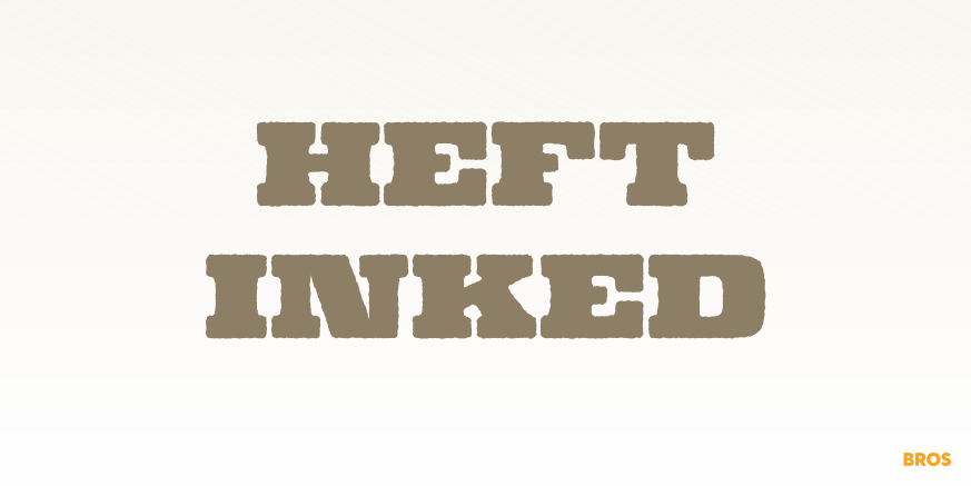 Heft Inked Poster