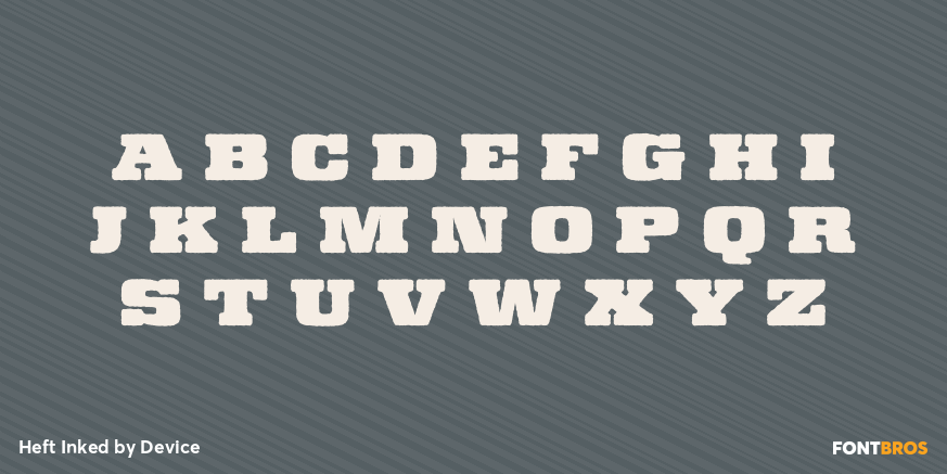 Heft Inked Font Poster #2