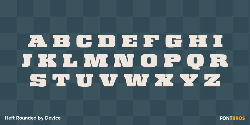Heft Rounded Font Poster #2