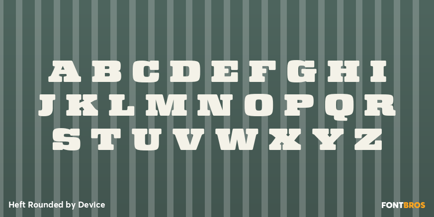 Heft Rounded Font Poster #3