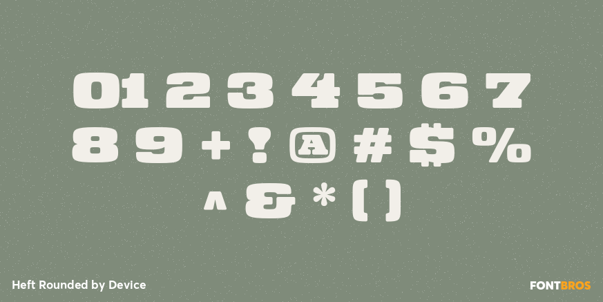 Heft Rounded Font Poster #4