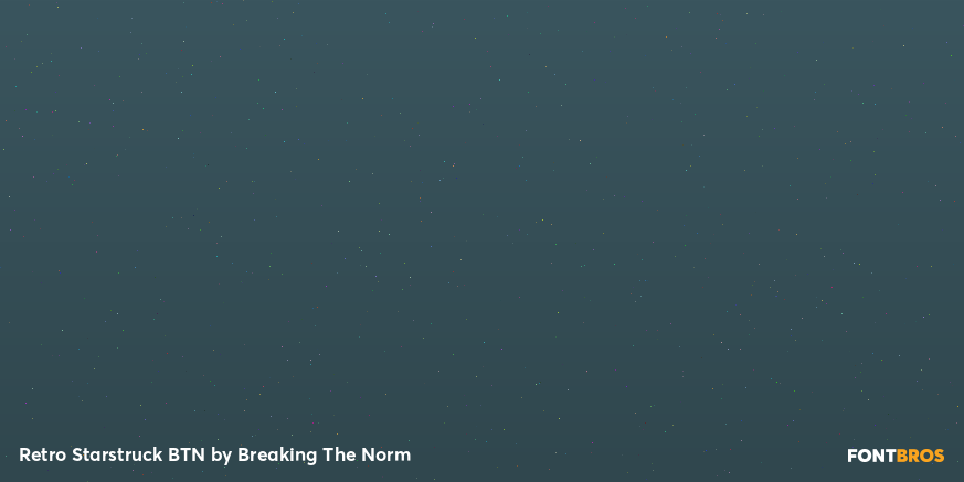 Retro Starstruck BTN Font Poster #4